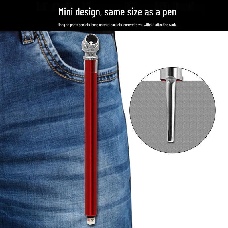 Portable Mechanical Tire Pressure Gauge Pen for Cars, 10-120 PSI