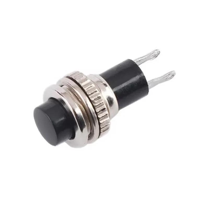 5/20/100PCS 10mm DS316 OFF-(ON) Momentary 0.5A 250VAC Panel Mount Push Button Switches DS-316 Black/Green/Yellow/Blue/White/Red