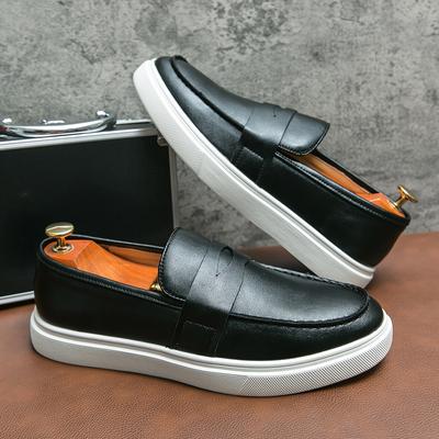 Modne Nowe Letnie Męskie Buty Codzienne Uniwersalne Męskie Proste Mokasyny Buty Biznesowe Modne Miękka Podeszwa Wsuwane Eleganckie Płaskie Wygodne Mokasyny
