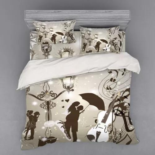 Comforter Violin Bedding Set Decoration Gift Suitable For Children Boys Girls And Adults Warm Soft Comfortable And Breathable