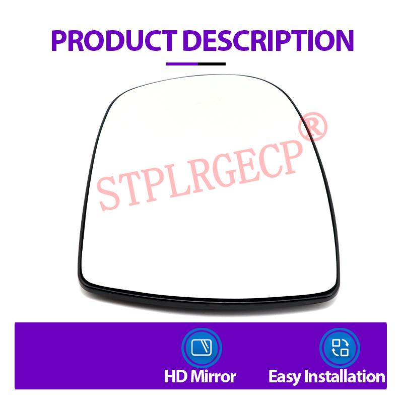 For Renault Trafic Vivaro A Primastar 2001-2014 Left or Right Door Side Wing Clear Mirror Glass No-heated Rear View Replacement