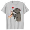 Funny Staffordshire Bull Terrier Love Dog Mom Graphic Tshirts Men Fashion Casual Tshirt 100 Cotton Loose Oversized T Shirt