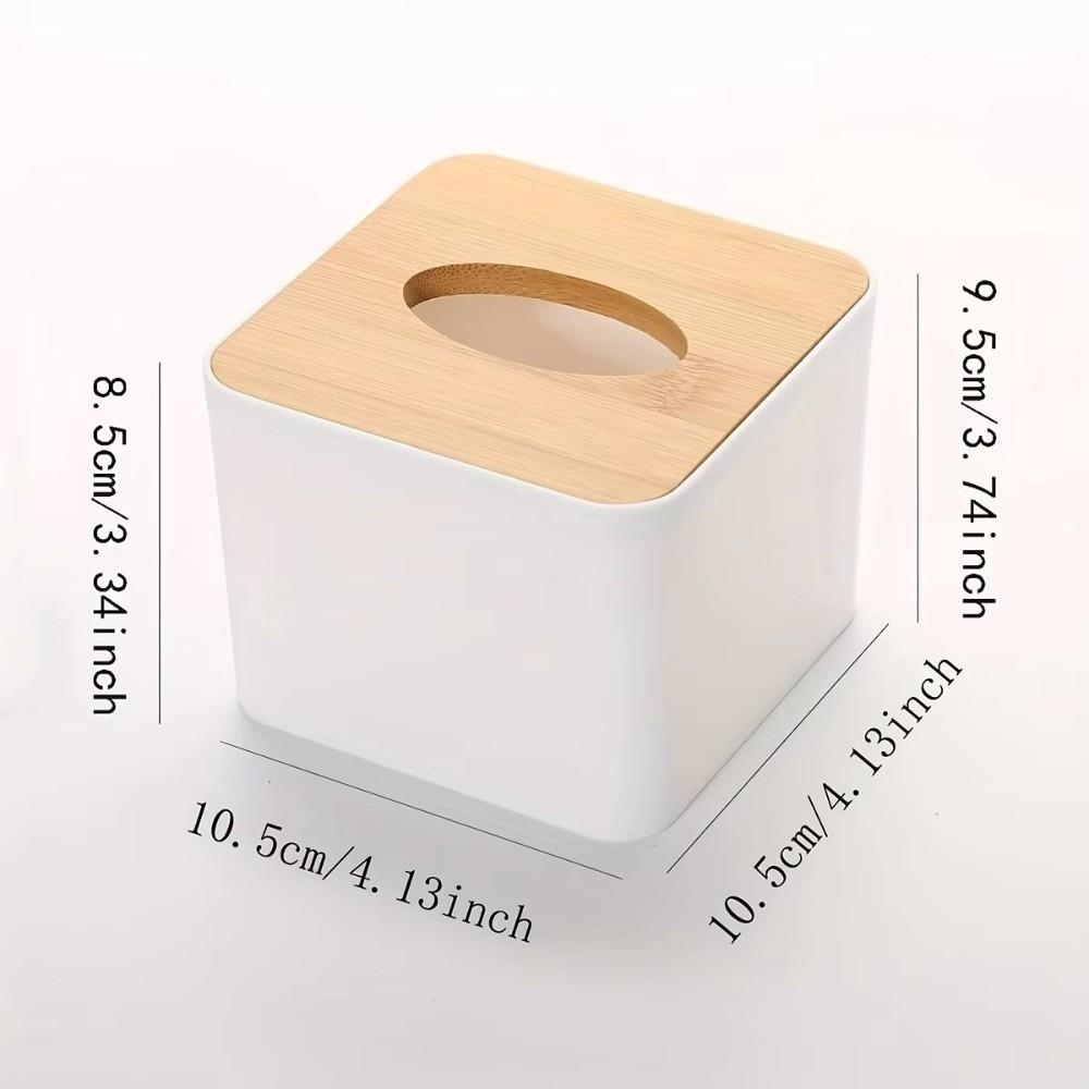 Wooden Cover Tissue Box Nordic Style Tissue Holder Stylish Accessory Tissue Case Desktop