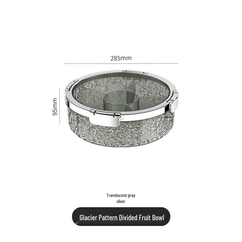 Divided Snack and Nut Storage Box with Lid