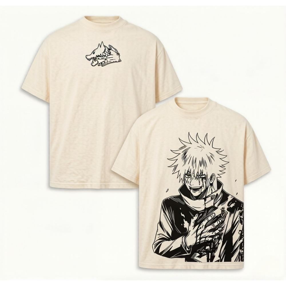 Fushiguro Megumi Anime T Shirt Jujutsu Kaisen Y2k Cotton T-shirt For Men's Clothing Casual Short Sleeve Tees Tops