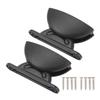 2pcs Black RV Door Retainer Kit Arc Shape Catch Holder RV Door Holder White Door Stop Retaining Catch Caravan