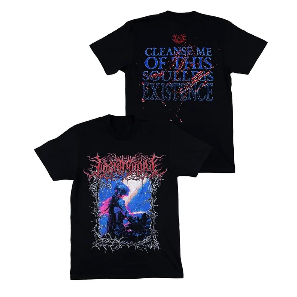 Streetwear Lorna Shore Band Dead Core Dark Metal Wind Rock American Loose Men Women T-Shirts Summer Cotton T Shirt Clothing Tops