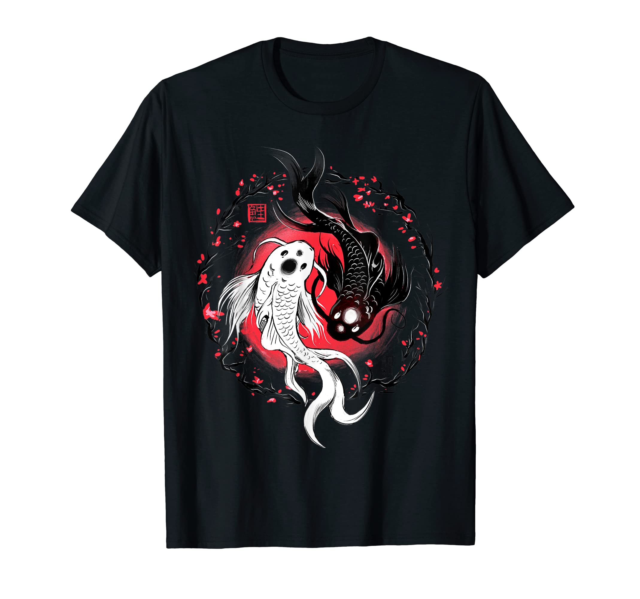 

Футболка Koi Circle Awesome в японском стиле чёрный