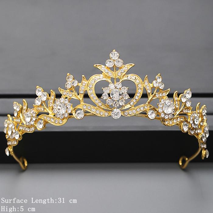 Coroană Culoare Argintie și Tiară Accesorii de Păr Pentru Femei Accesorii Nuntă Coroană Pentru Mireasă Cristal Stras Tiară Diademă