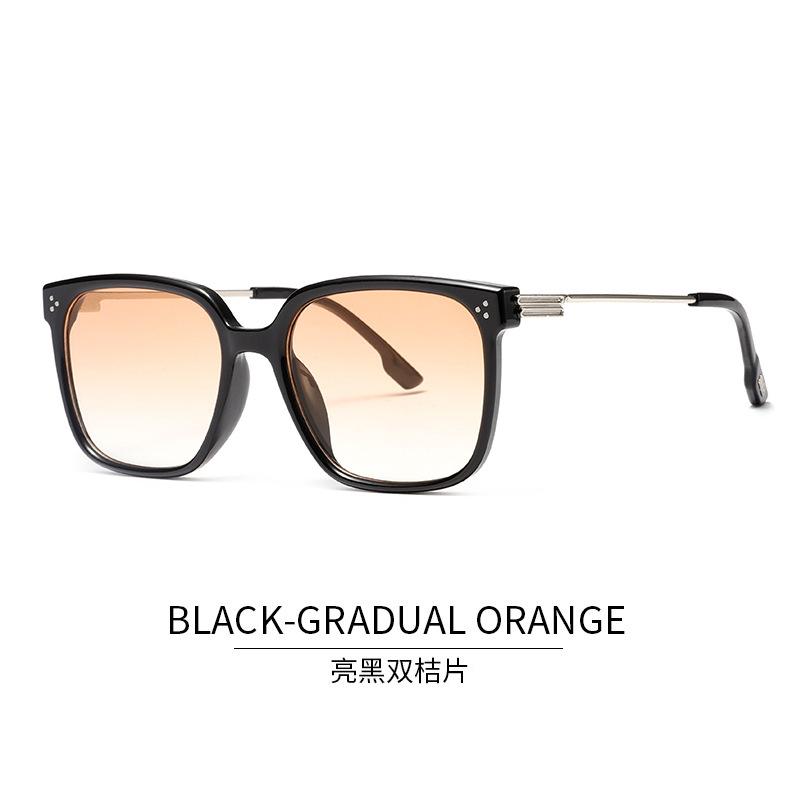 

New Style Women Sunglasses Square Shape Big Size Anti-Reflective Sun Glasses Men Korean Vintage Sunglass Woman