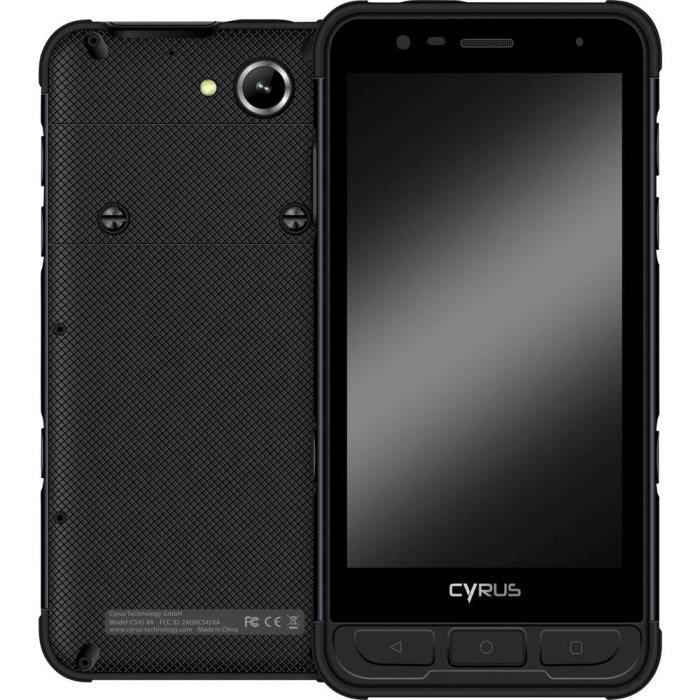 Smartphone 4G Outdoor Cyrus CS45XA CYR10150 64 Go 5 Pouces (12.7 Cm) Double SIM Android™ 9.0 20 Mill. Pixel Noir 1 Pc(s)