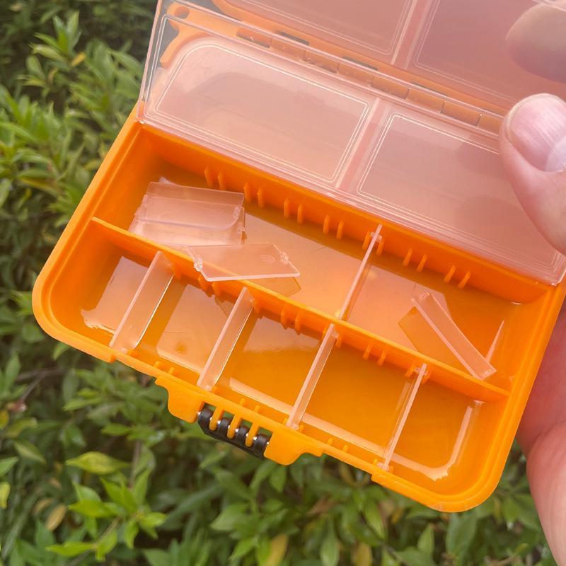 1Pc Waterproof Fishing Tackle Box Portable Lure Hook Storage Case Removable Dividers Plastic Organizer Fishing Accessories