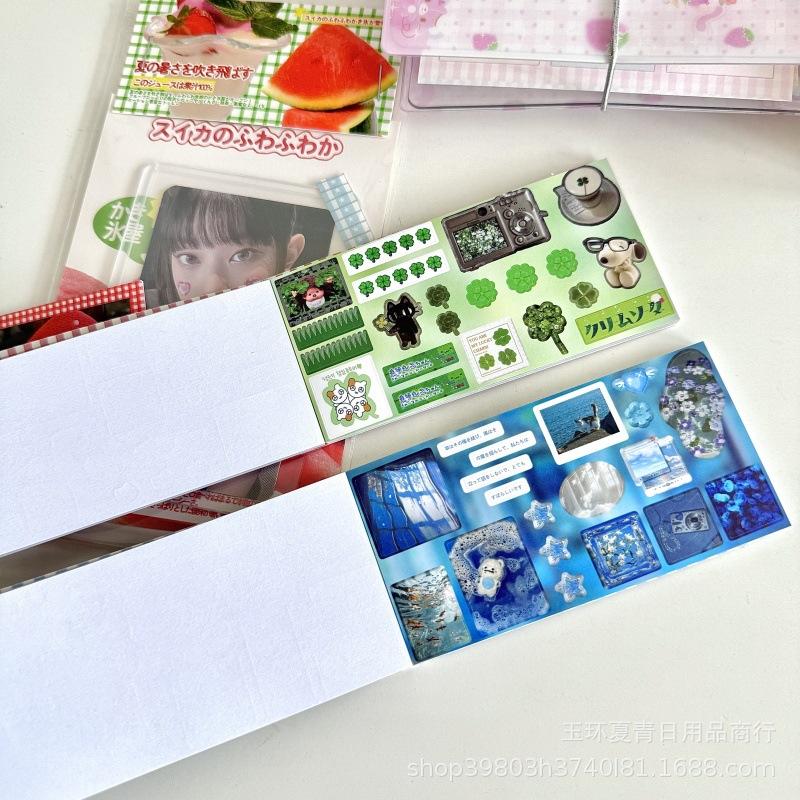 30Pcs/lot Kawaii Die Cutting Stickers Book Creative Handbook DIY Scrapbook Diary Phone Case Cute Stationery Decals