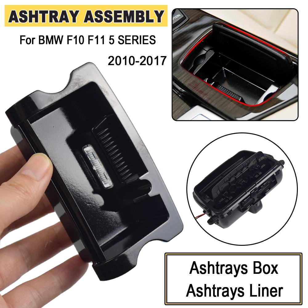 Car Ashtrays ABS Center Console Ashtray Assembly Box Cover For BMW 5 Series F10 F18 520 523 525 528 530 535 51169206347
