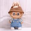 38cm Labubu Plush Doll Casual Outfit Set with Hat (Clothes Only)
