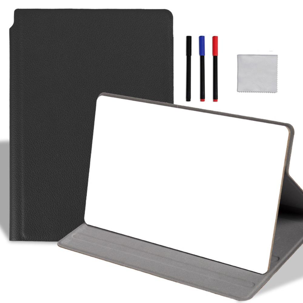 Portable PU Leather Whiteboard Reusable A5 Erasable Writing Board Freestanding Dry Erase Whiteboard Notebook Students