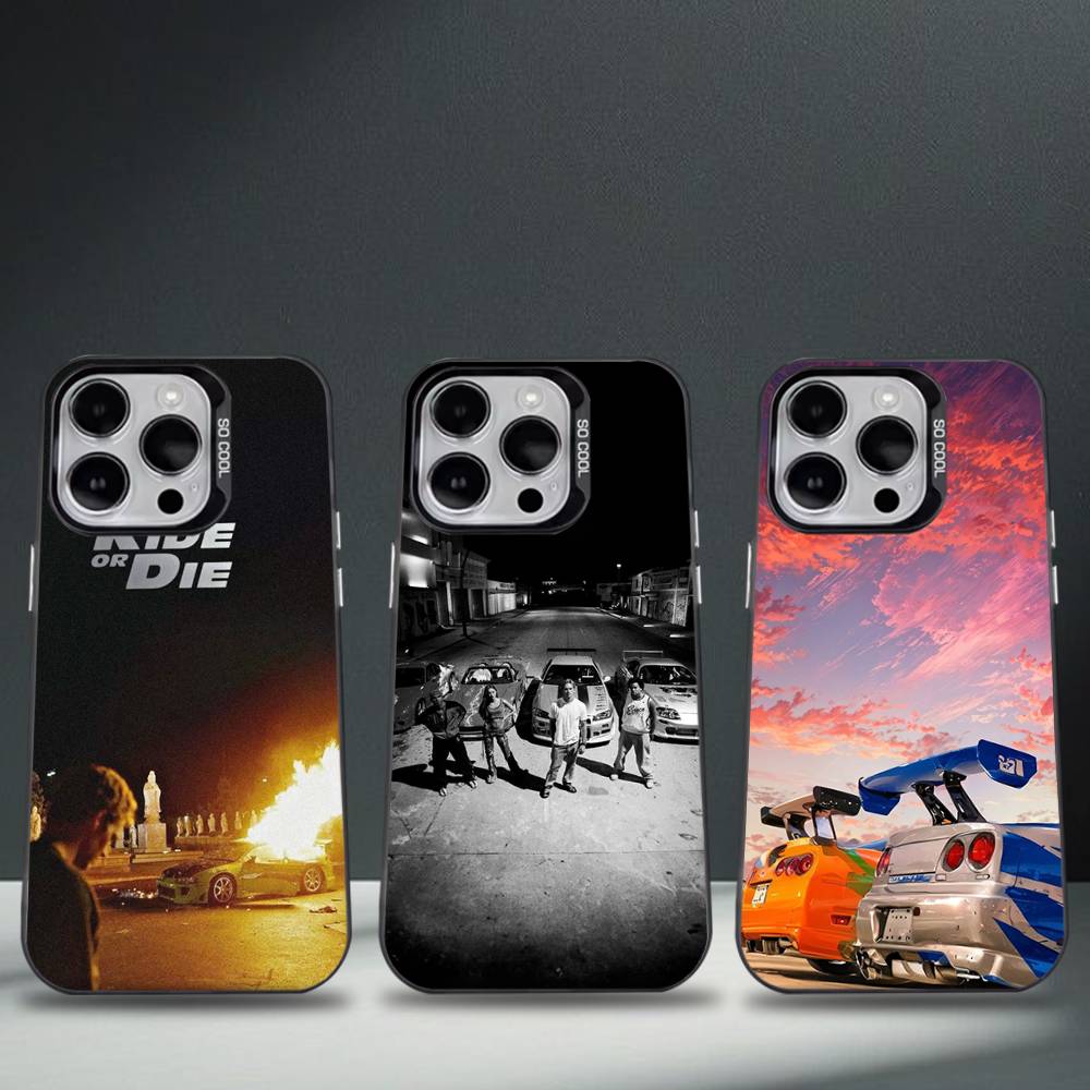 Car F-Fast F-Furious-s Phone Case For iPhone 17,16,15,14,13,12,11,Pro,Max,Plus,E,Air,Mini Black Tpu Cover