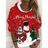Creative Christmas Snowman 3D Printed Pocket Hoodie Autumn Winter Warm Comfortable Loose Soft Women's Sports Versatile Hoodies