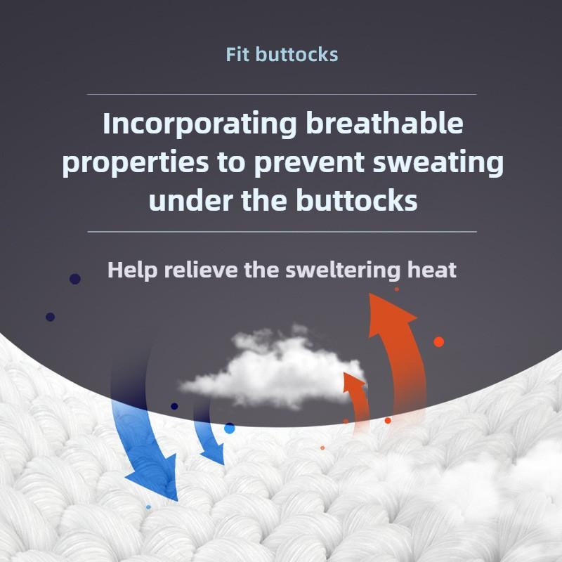 Memory Foam Seat Cushion for Office Chair and Car Seat Support Pillow Back Pain Relief Comfort Non Slip Pad Sedentary Workers