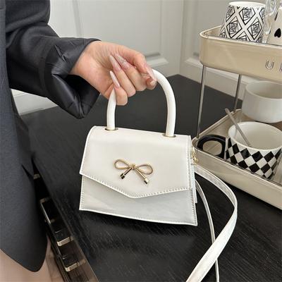 Schleife quadratische Tasche Damen ausländische vielseitige Handtasche 2025 neu strukturierte Schulter-Umhängetasche Damen Tasche Großhandel