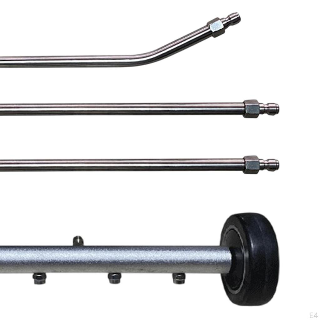 Curățător Mașină de Spălat cu Presiune Curățător, Accesoriu Mătură cu Apă Pulverizator cu 3 Lance de Extensie pentru