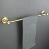 Gebürsteter Gold-Handtuchhalter Handtuchstange Ring Beschläge Edelstahl Robenmantel Haken Toilettenpapierhalter Badezimmer Zubehör