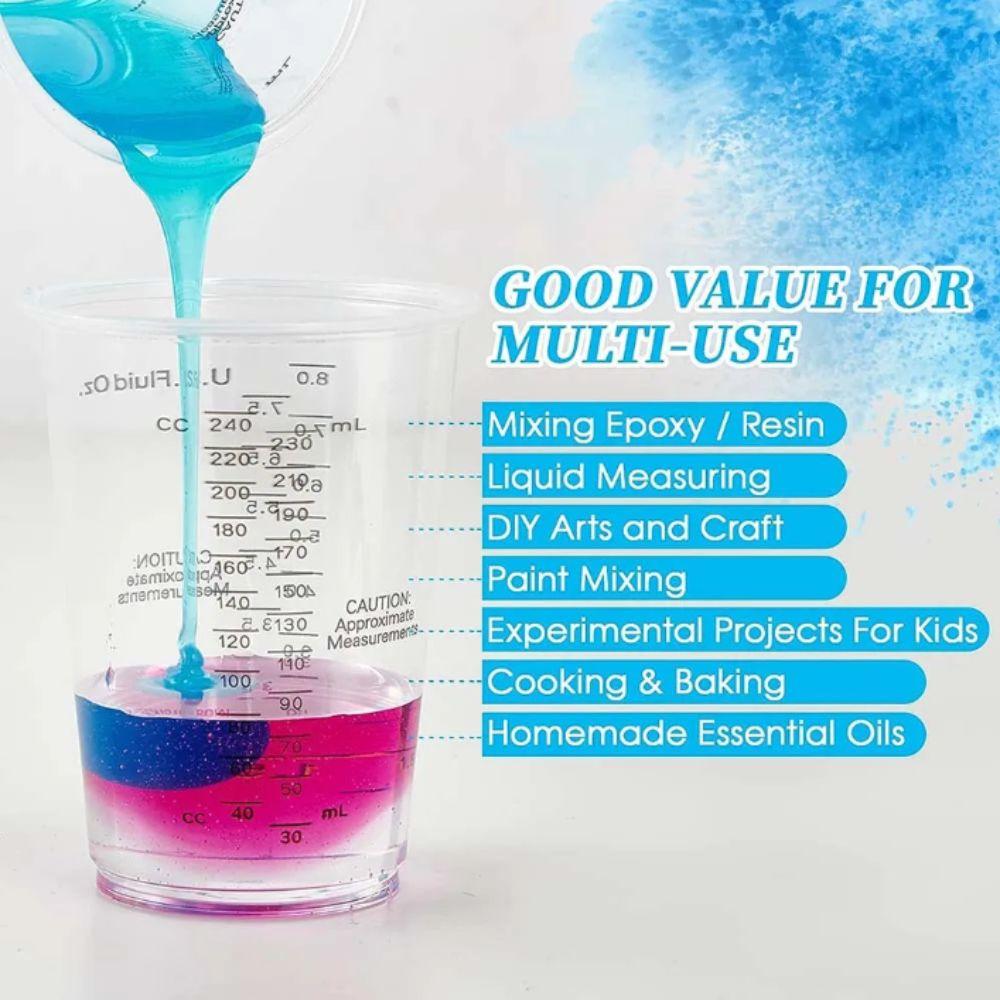 Plastic Epoxy Resin Mixing Cups Disposable Plastic Mixing Cups Epoxy Resin Mixing