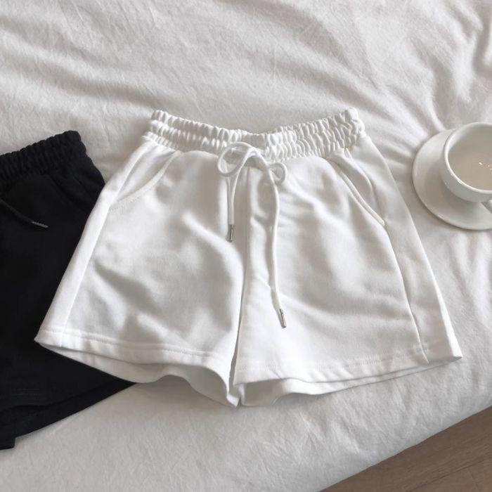 Women's High-Waist Casual Sports Shorts - Slimming, Elastic, Versatile Summer Wear
