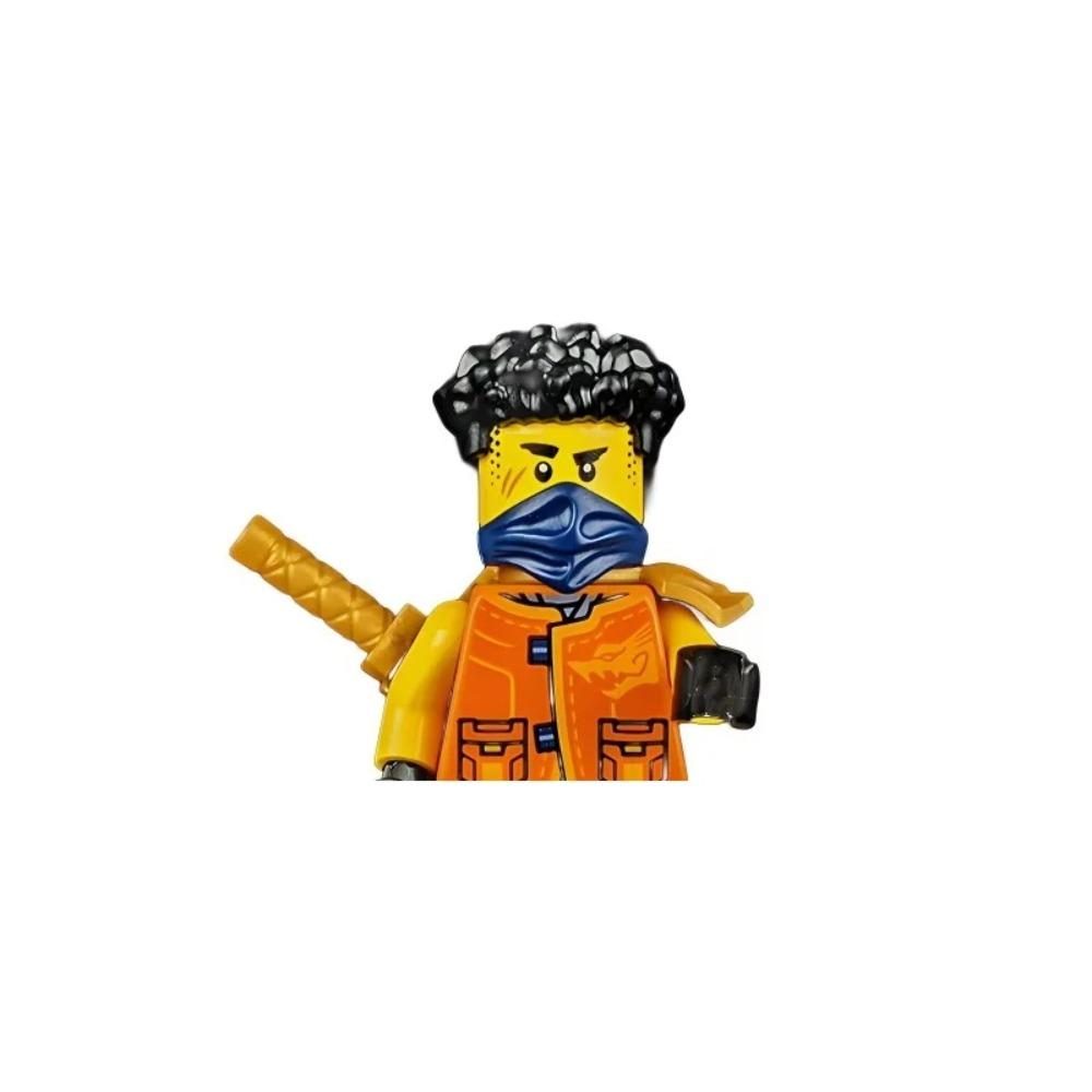 8cm Ninja Set Building Blocks Woodfire Dragons Forbidden Five Mini Action Figure Toys