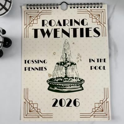 2026 Lyrics Calendar Gift Calendar Monthly Holiday Plan Reminder Tool Suitable for Bedroom Study and Living Room