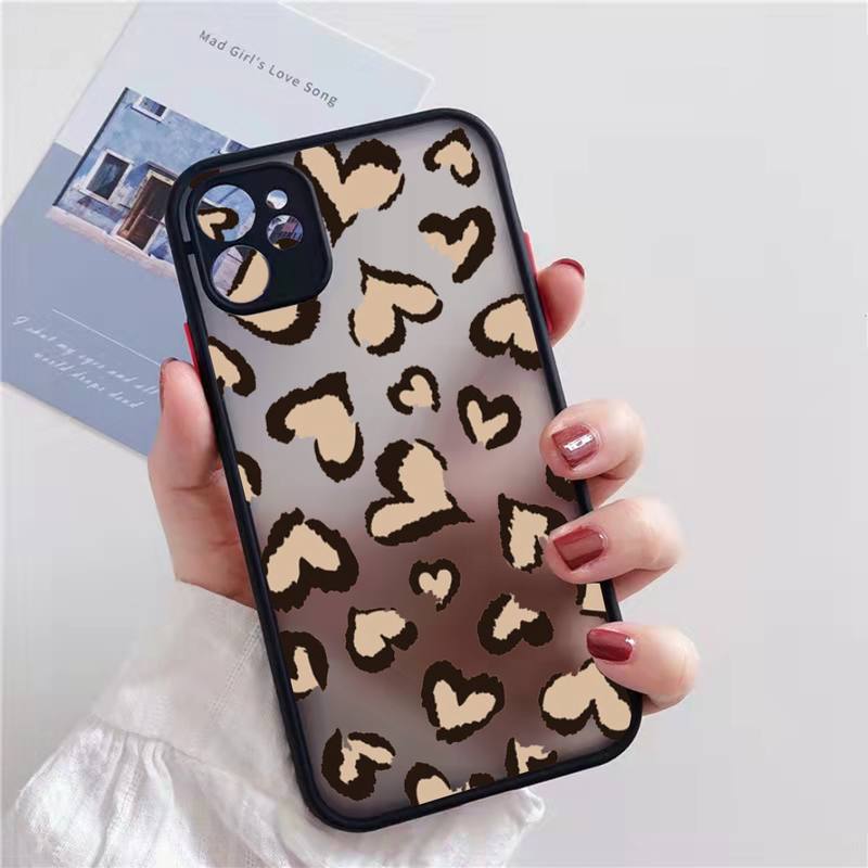 Iphone 11 Leopard Case Zebra Cow Stripe Pattern Print Transparent Phone Cases For Iphone 11 13 12 7 8 Plus Mini X Xs Xr Pro Max