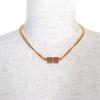 Pristine HERMES Necklace Charnier PM Serie gold Vaux Swift Leather Women Used