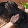 PH PandaHall 70x62 Inch Spider Web Lace Fabric, Black Lace Web Embroidered Lace Sewing Fabric Tablecloth Fabric Lace for DIY Dress Party Overlay