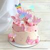Dekorace na motýlí dort Boho dekorace na dort s bublinkovými koulemi na svatbu, baby shower, narozeniny, potřeby pro boho tématickou párty