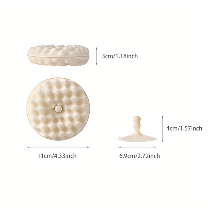 3D Honeycomb Sponge Set - Polyurethane Double-sided Cleaning Pads with Suction Cup for Kitchen Cleaning - 1 Set
