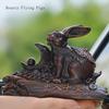 1PCS Resin Twelve Zodiac Rabbit Ornament Chinese Bionic Animal Craft Living Room Decoration Housewarming Gift