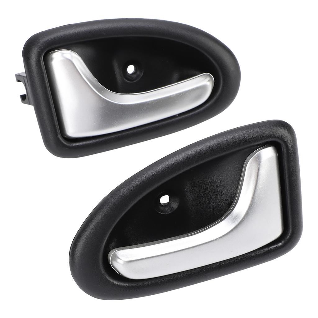 1 Pair Interior Door Handle 7700432708 Left Right Chrome Plated Inside Car Door Handle for CLIO II 1998‑2007