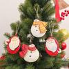 Vintage Christmas Snowman Pendant 2D Snowman Doll Pendant Santa Claus Hanging Ornaments  New Year