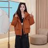 European Style Hooded Down Jacket - 2024 Winter Loose Fit, High-End Small Size Thick Coat