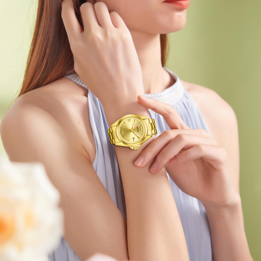 Famale Women Men Watches Luxury Fashion Ladies Quartz Watch 41mm Waterproof Stainless Steel Wristwatch Girlfriend Couple Gift