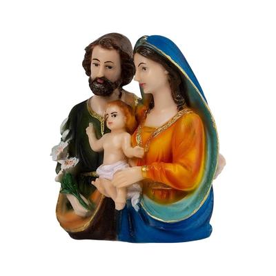 Socha Svaté rodiny Křesťanská dekorace Figurka Dárky pro domácí dekoraci Idol Boha Kolaudace Svatba Výročí, Nové