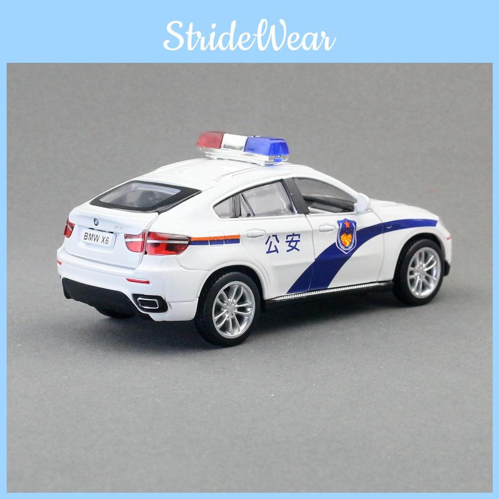 Alloy X6 Police Car Model Toy With Light Sound For Kids Decor Playroom