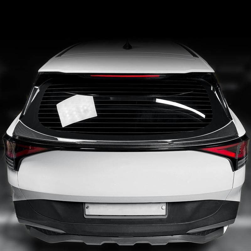 Car Sports Spoiler For Kia Sportage NQ5 Rear Roof Spoiler ABS Trim Strip Trunk Top Wing Lip Cover Exterior Upgrade Accessories