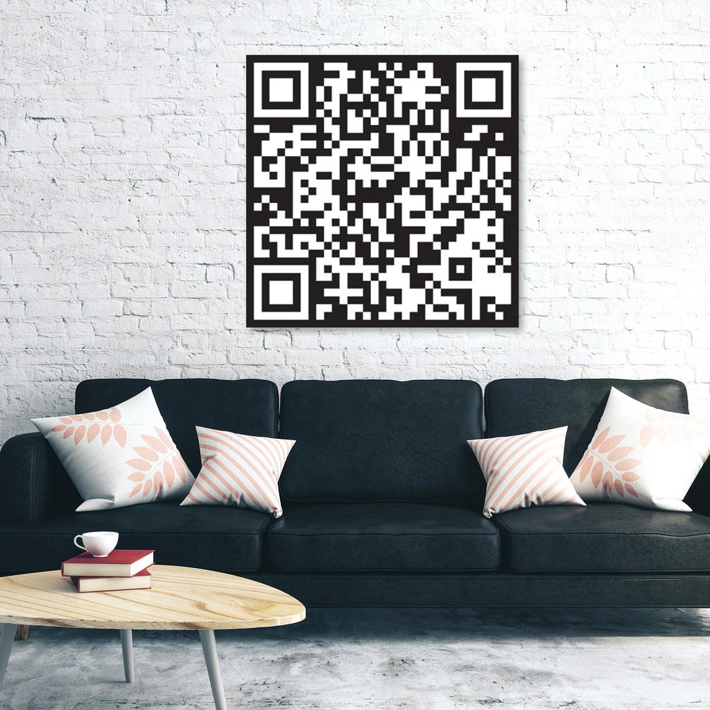 Canvas print Code QR