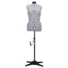 VidaXL Mannequin de robe ajustable pour femme Gris M Taille 40-46