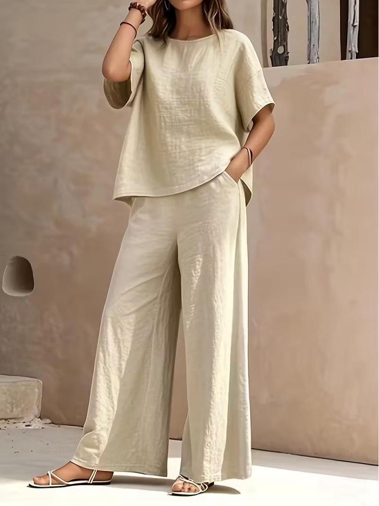New Women's Casual Suit - Fashionable Two-Piece Set with Stylish Temperament