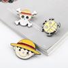 One Piece Luffy & Zoro Piraci Słomkowego Kapelusza Metalowa Broszka Pin