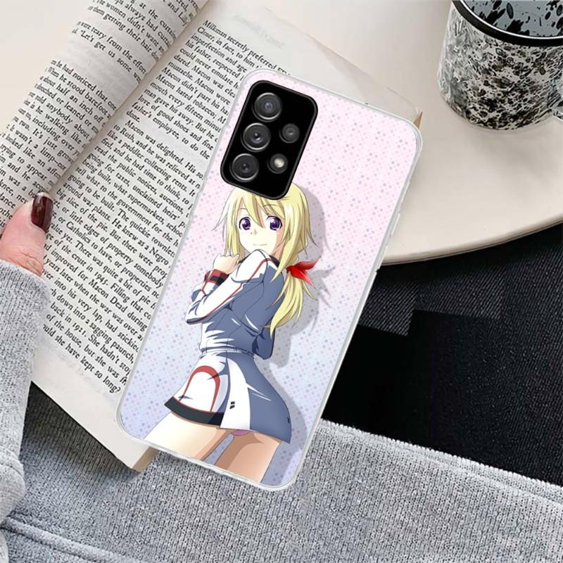 Girl Infinite Stratos Phone Case For Samsung Galaxy S10 S21 S22 Plus Ultra A91 A51 A21S A12 Transparent Phone Cover