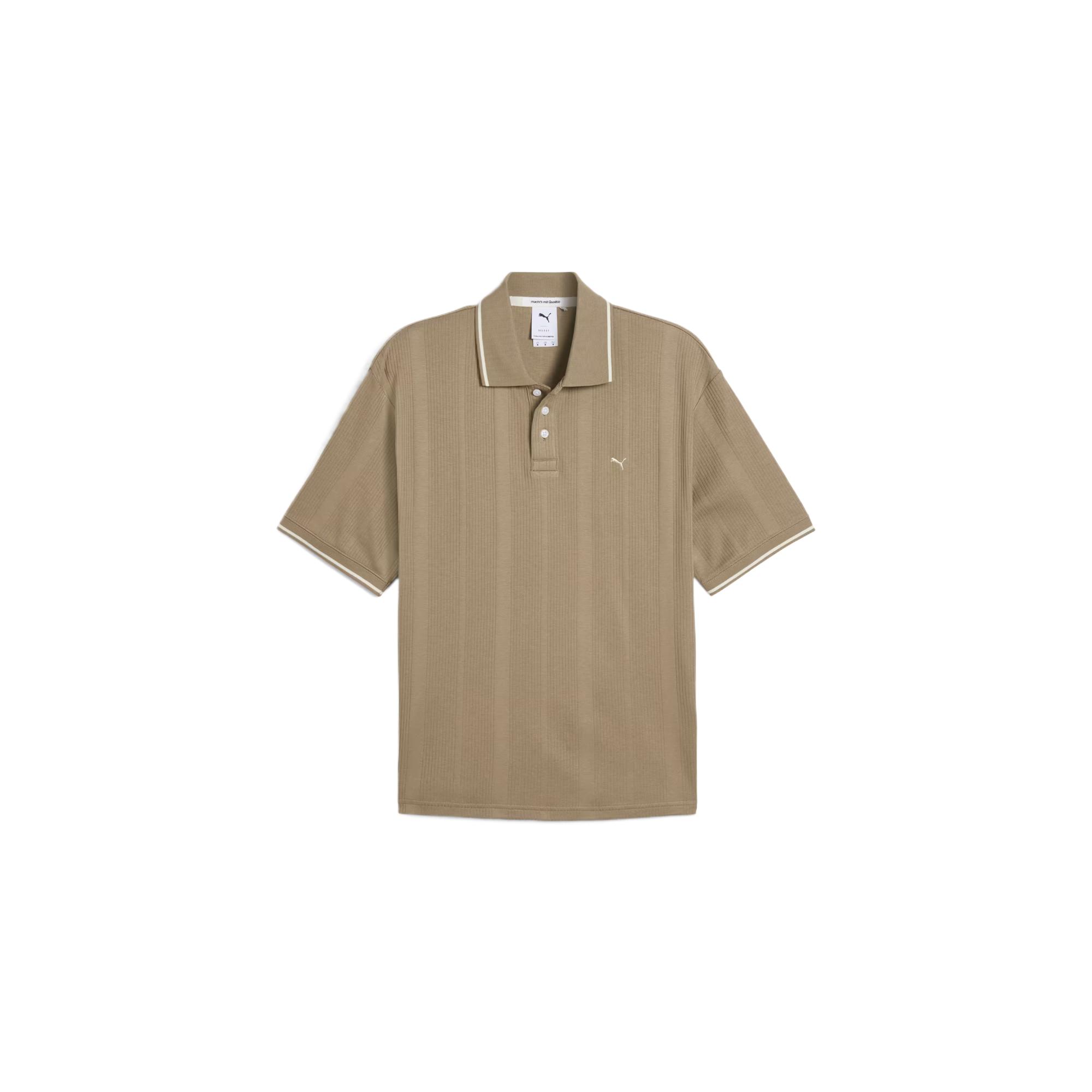 

Puma Mmq Minimalist Versatile Logo Comfortable Skin-Friendly Soft Short Sleeve Polo Shirt Men Polo Shirts Khaki 629349-83 XL