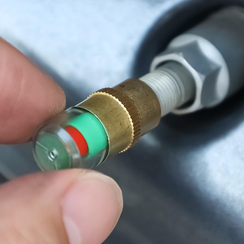 Car Tire Pressure Monitor Sensors Tire Air Alert Cap Cars Trucks Air Pressure Gauge Alert Monitoring Tire Valve Accessories